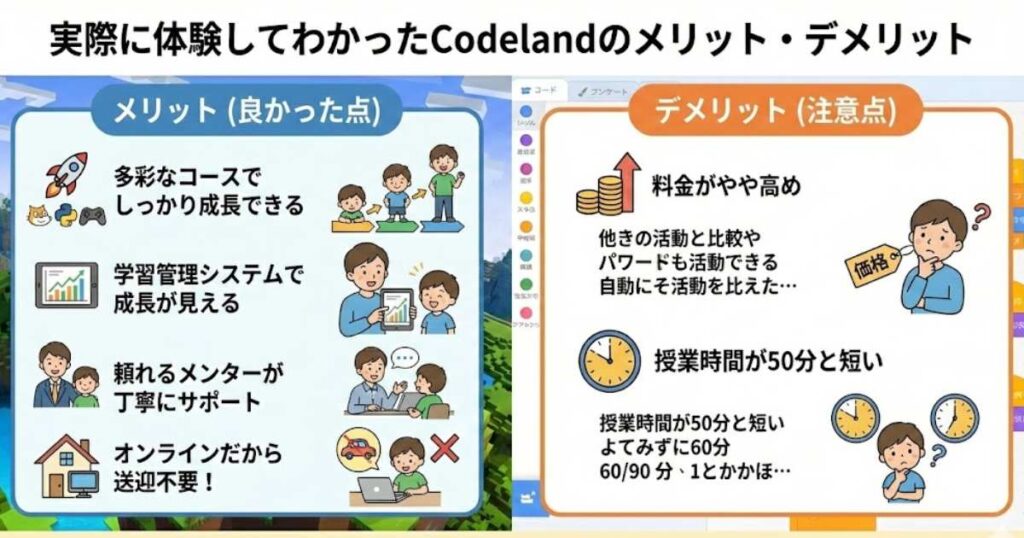 実際に体験してわかったCodeland（コードランド）byプロキッズのメリット・デメリット