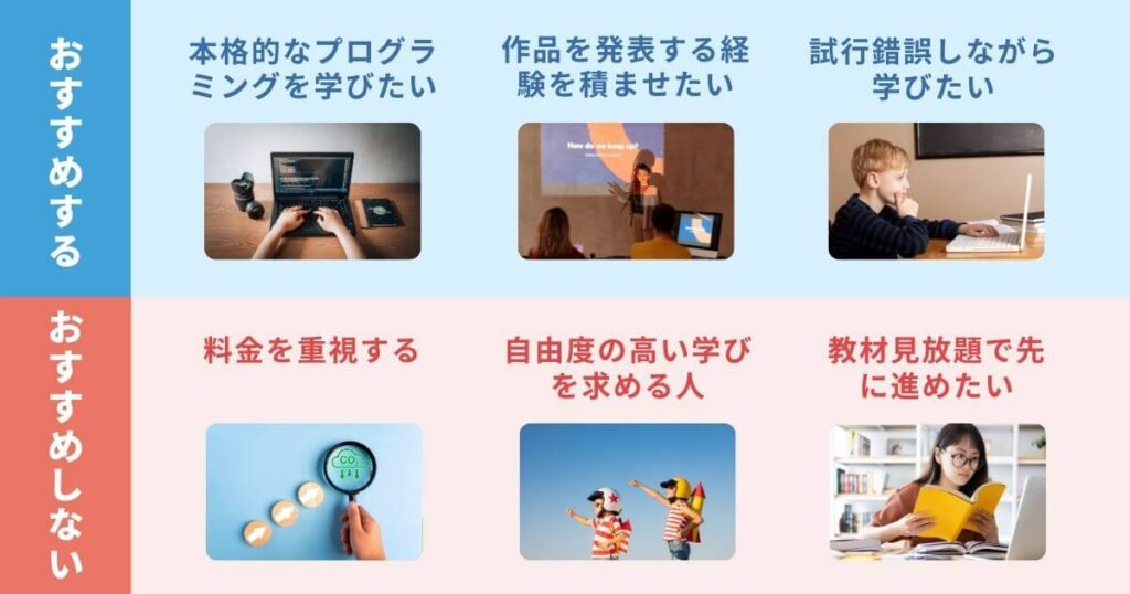 テックキッズスクールはこんな人におすすめ！逆におすすめしない人は？