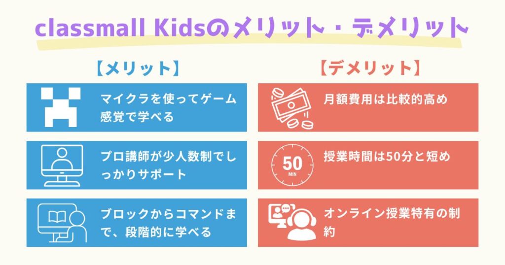 classmall Kidsのメリット・デメリットをわかりやすく解説！