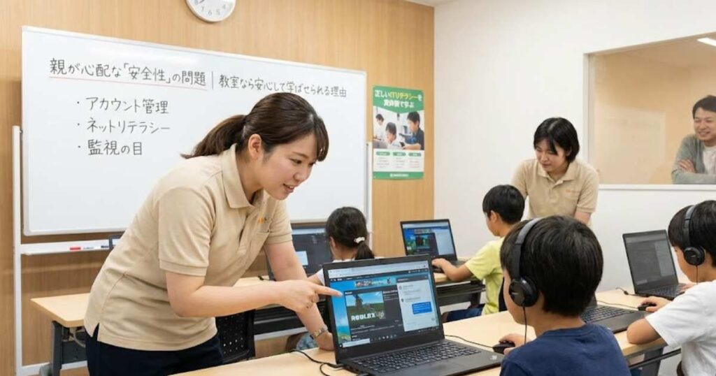 親が心配な「安全性」の問題｜教室なら安心して学ばせられる理由